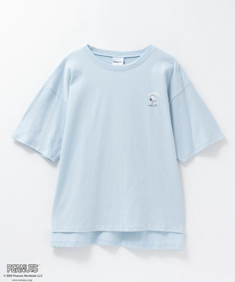 PEANUTS SNOOPY 刺繍プリントTシャツ レディース メール便 対応商品商品画像-29