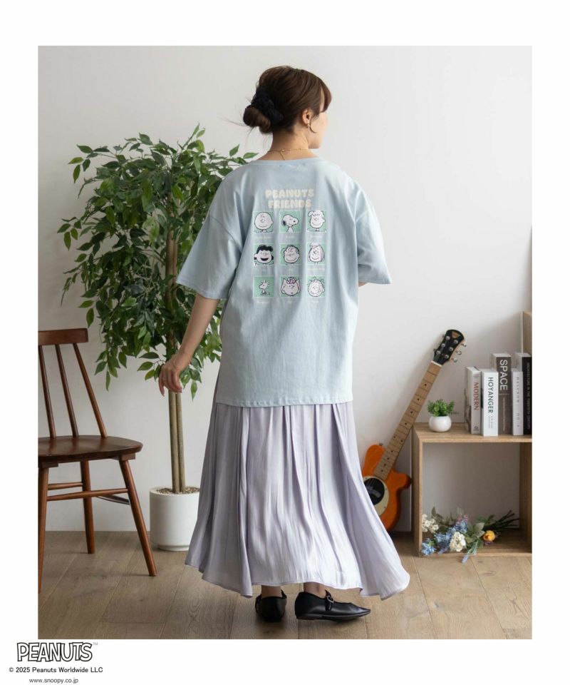 PEANUTS SNOOPY 刺繍プリントTシャツ レディース メール便 対応商品商品画像-40