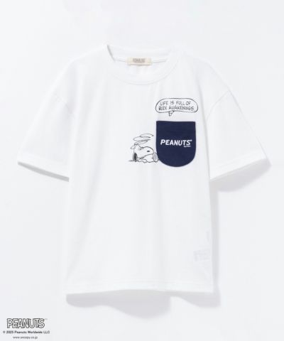 PEANUTS SNOOPY ポケット付きTシャツ キッズ ネコポス 対応商品