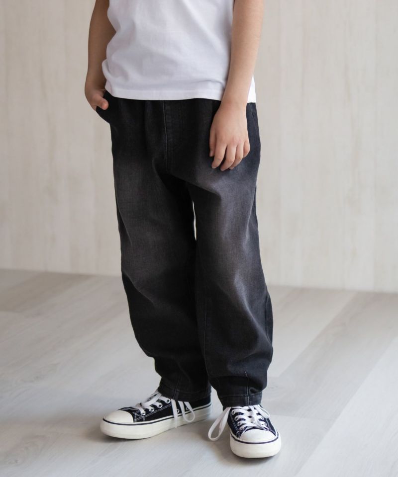 デニムバレルレッグパンツ キッズ商品画像-3