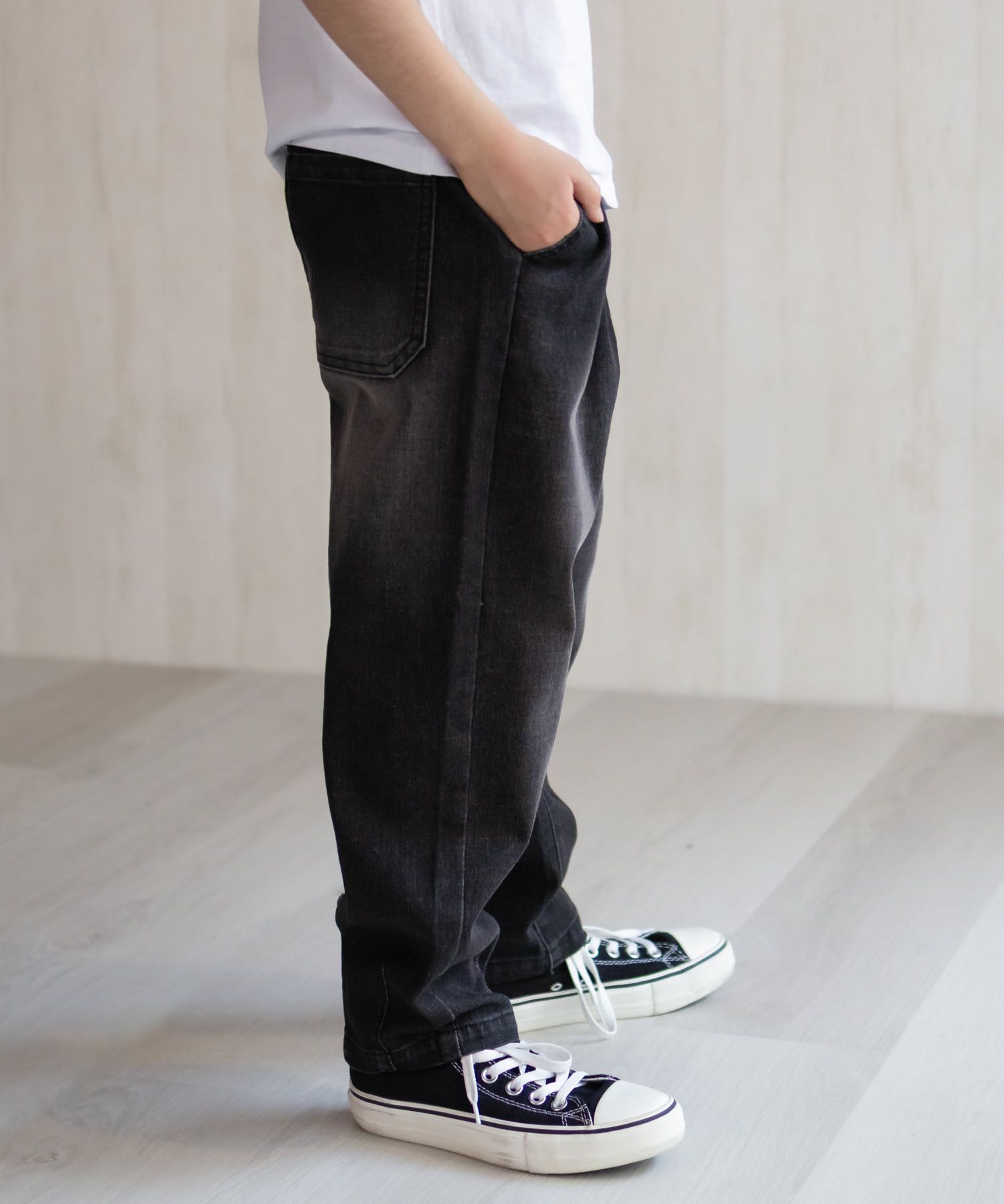 デニムバレルレッグパンツ キッズ