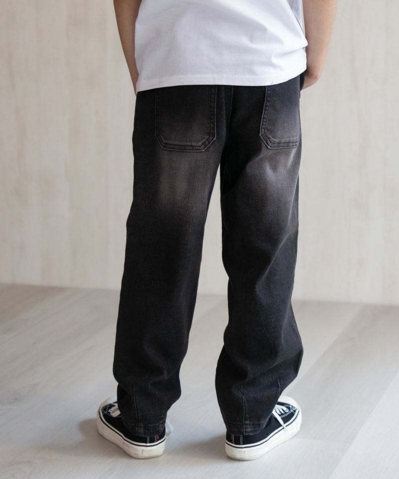 デニムバレルレッグパンツ キッズ商品画像-6