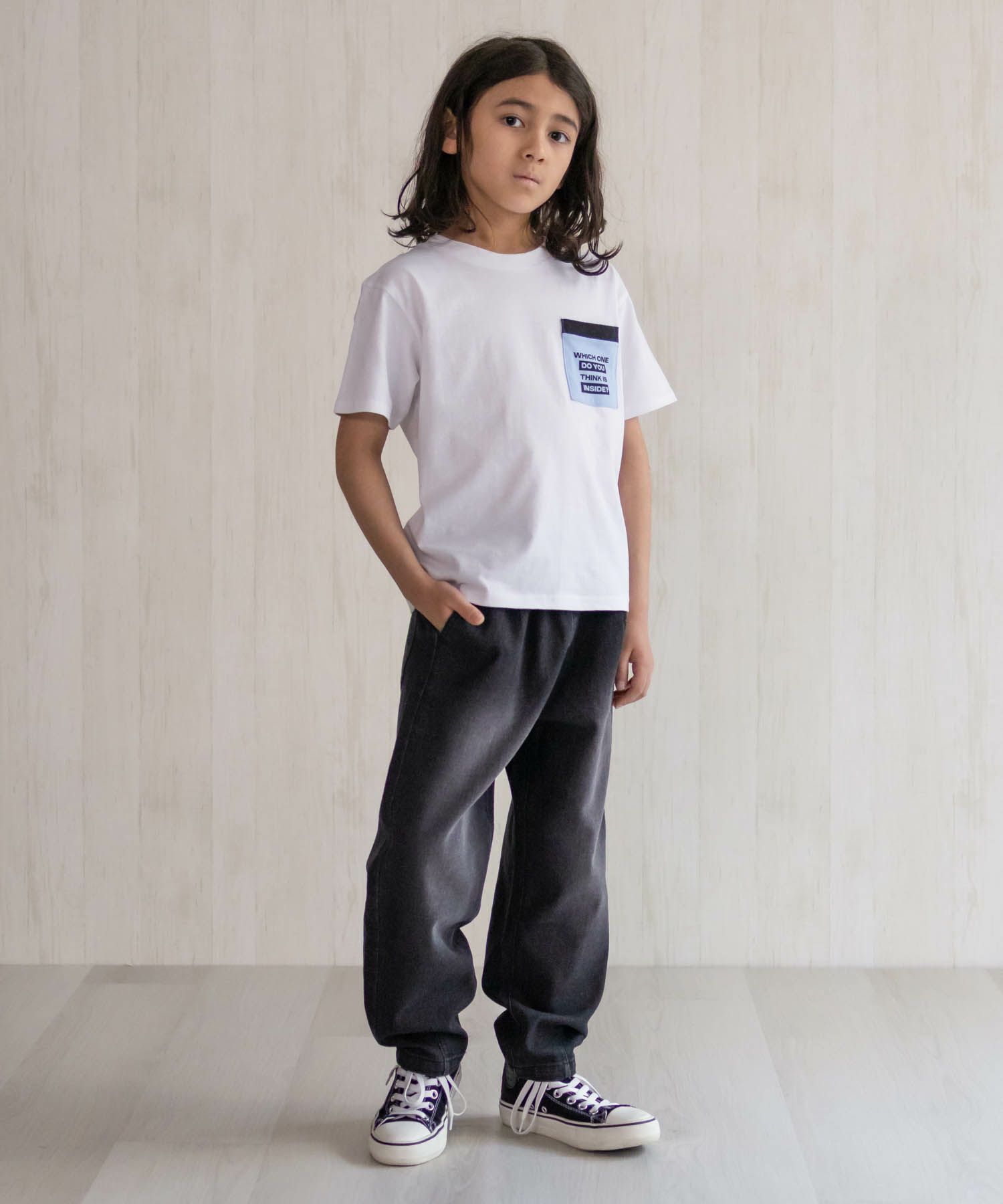 デニムバレルレッグパンツ キッズ商品サムネイル-19