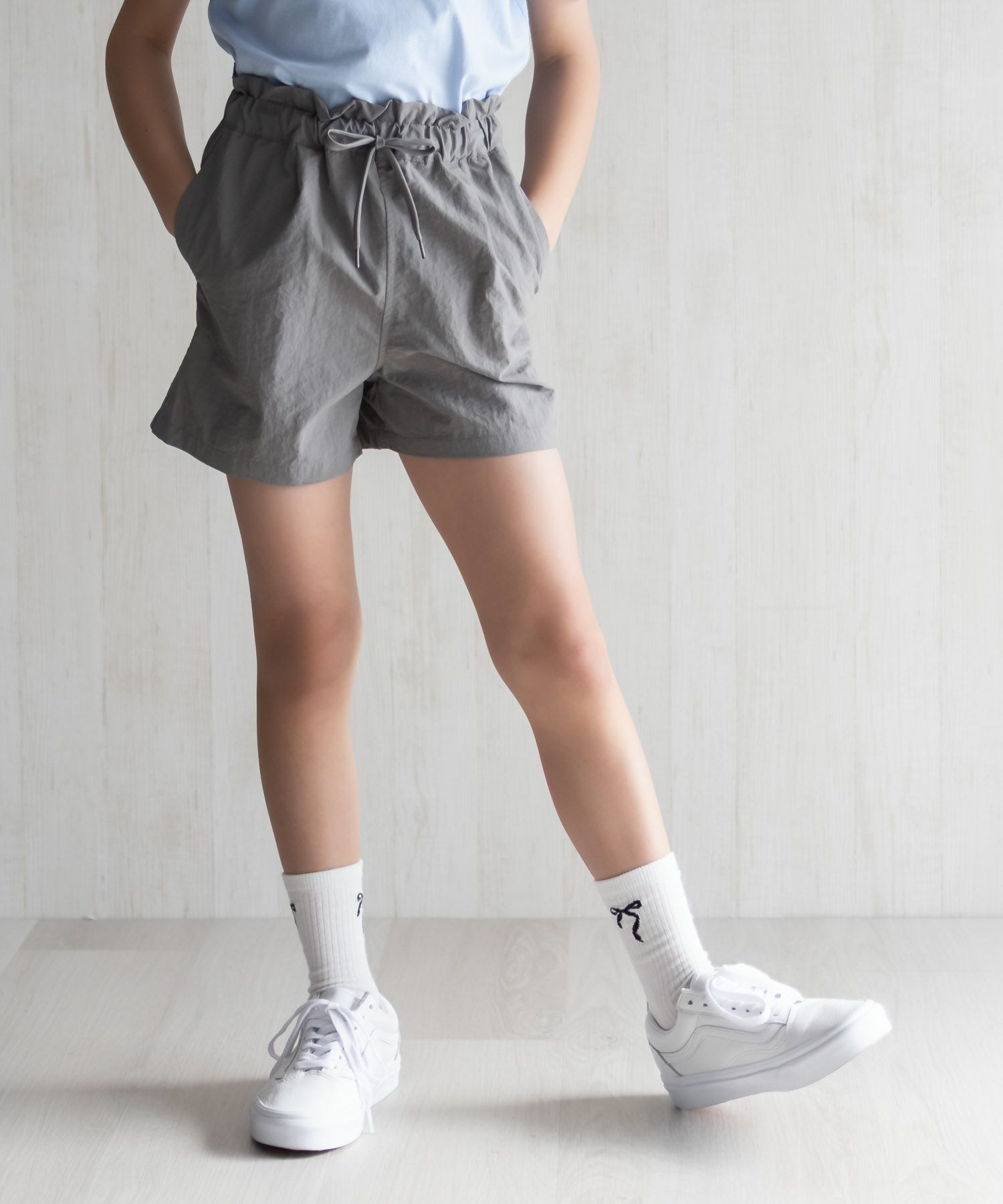 NAVY 水陸両用ガーリーナイロンショートパンツ キッズ商品サムネイル-2