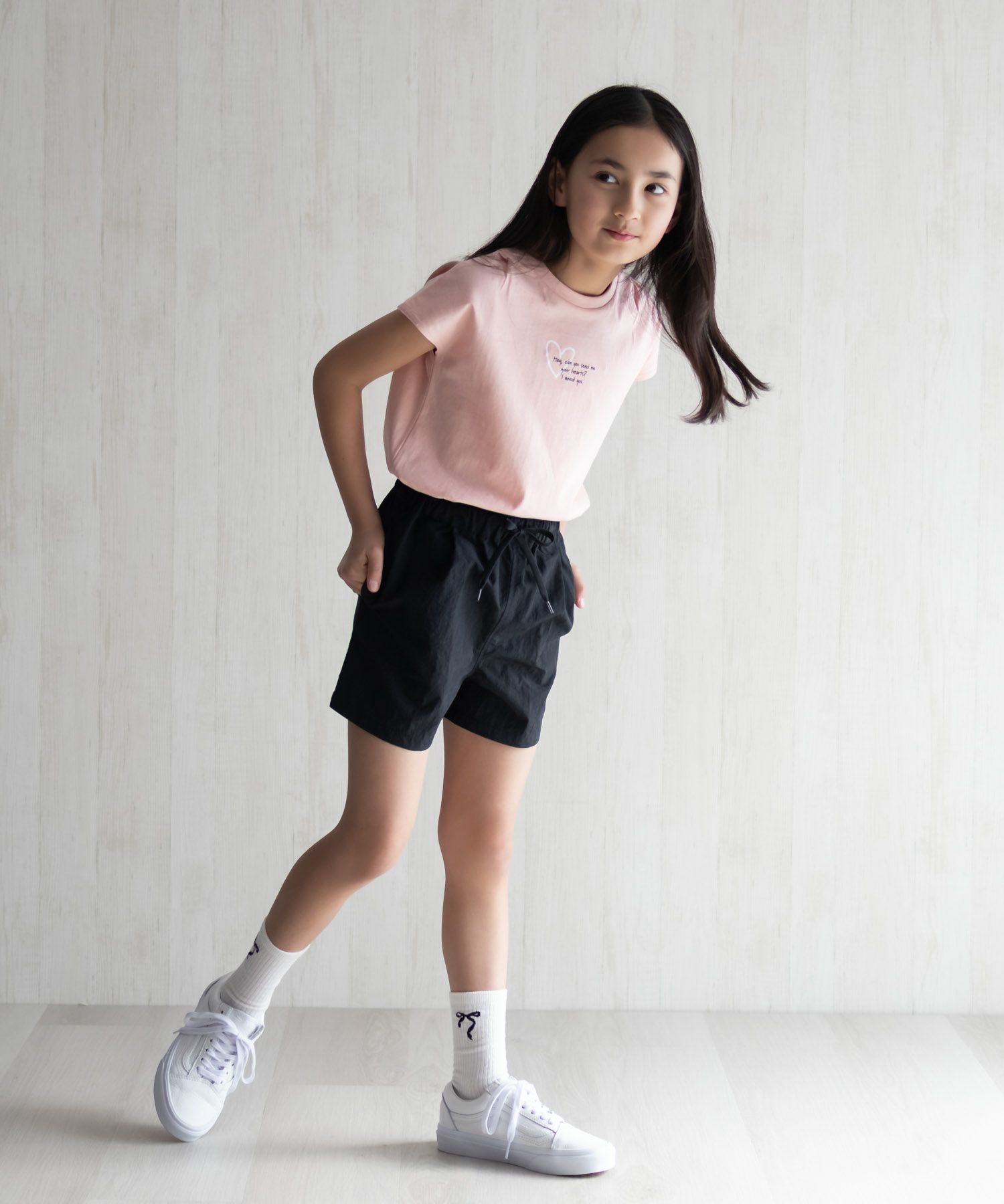 NAVY  水陸両用ガーリーナイロンショートパンツ キッズ商品サムネイル-10