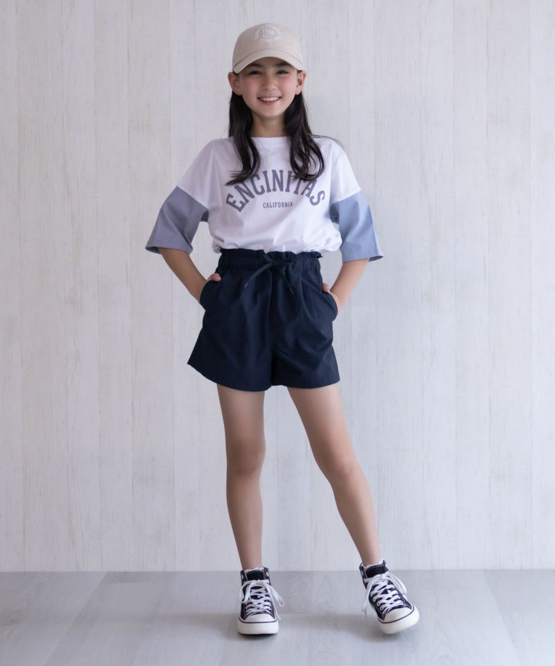 NAVY  水陸両用ガーリーナイロンショートパンツ キッズ商品画像-39