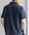 NAVY  COOLMAX リネン混ボタンダウン半袖シャツ メンズ商品サムネイル-25