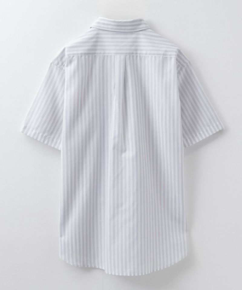 NAVY  COOLMAX リネン混ボタンダウン半袖シャツ メンズ商品画像-28