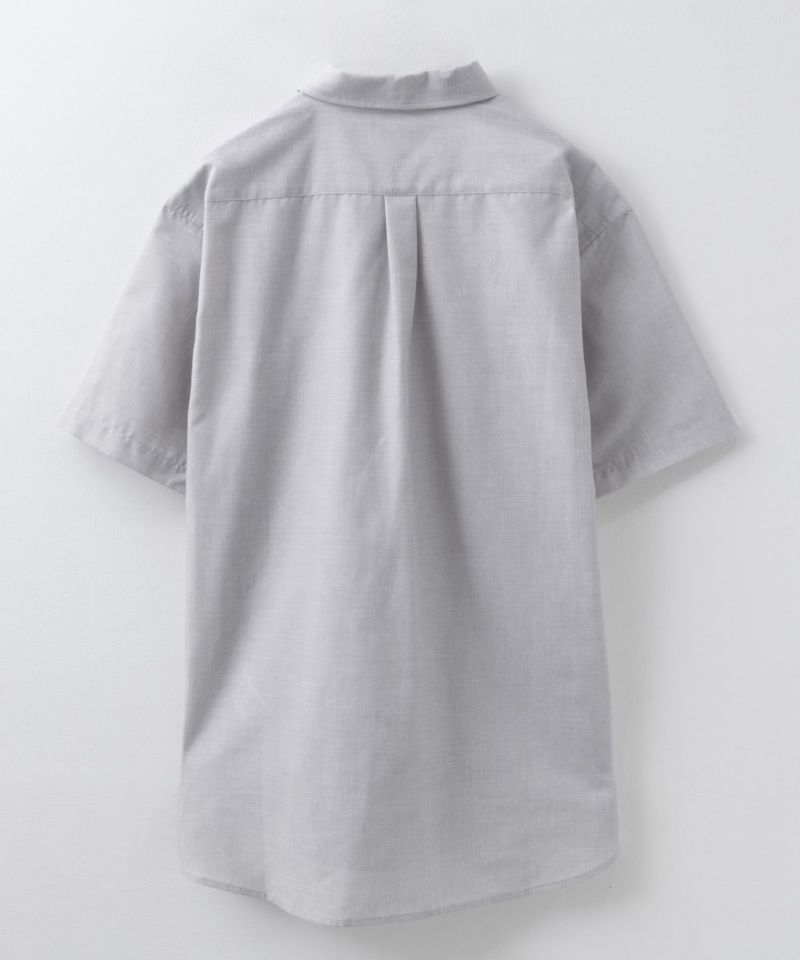 NAVY  COOLMAX リネン混ボタンダウン半袖シャツ メンズ商品画像-30