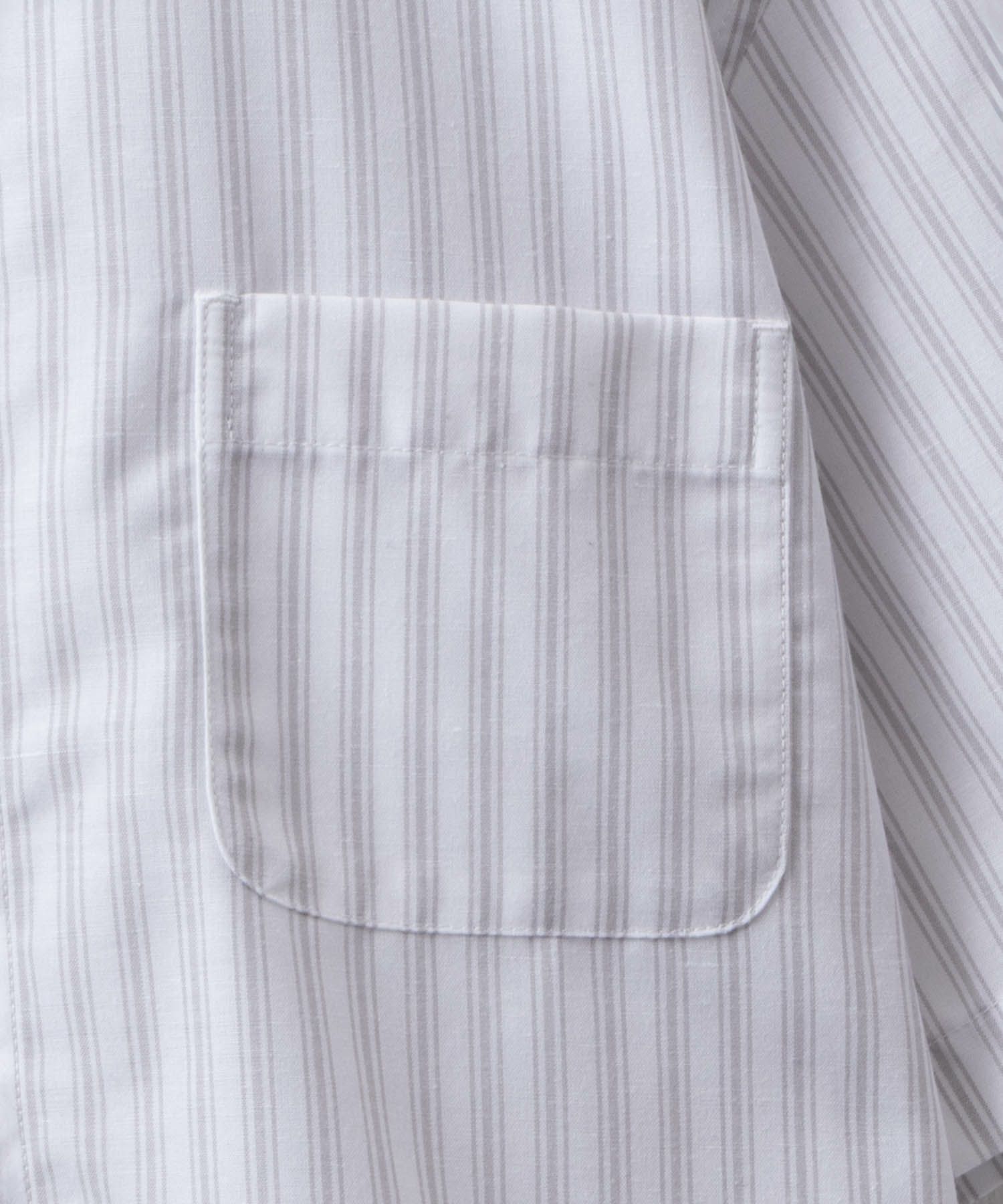 NAVY COOLMAX リネン混ボタンダウン半袖シャツ メンズ商品サムネイル-35