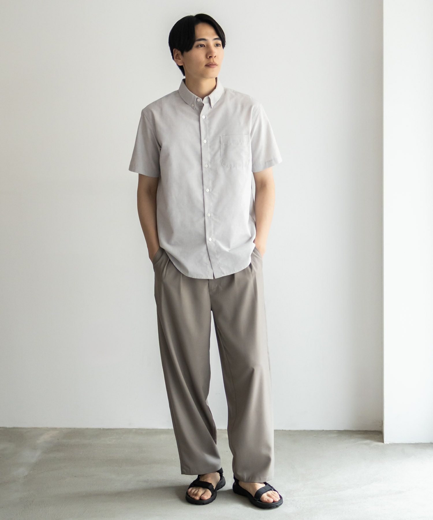 STUSSY / ボダンダウン半袖シャツ/M/リネン/マドラスチェック STUSSY◇ボダンダウン半袖シャツ/M/リネン/マドラスチェック STUSSY