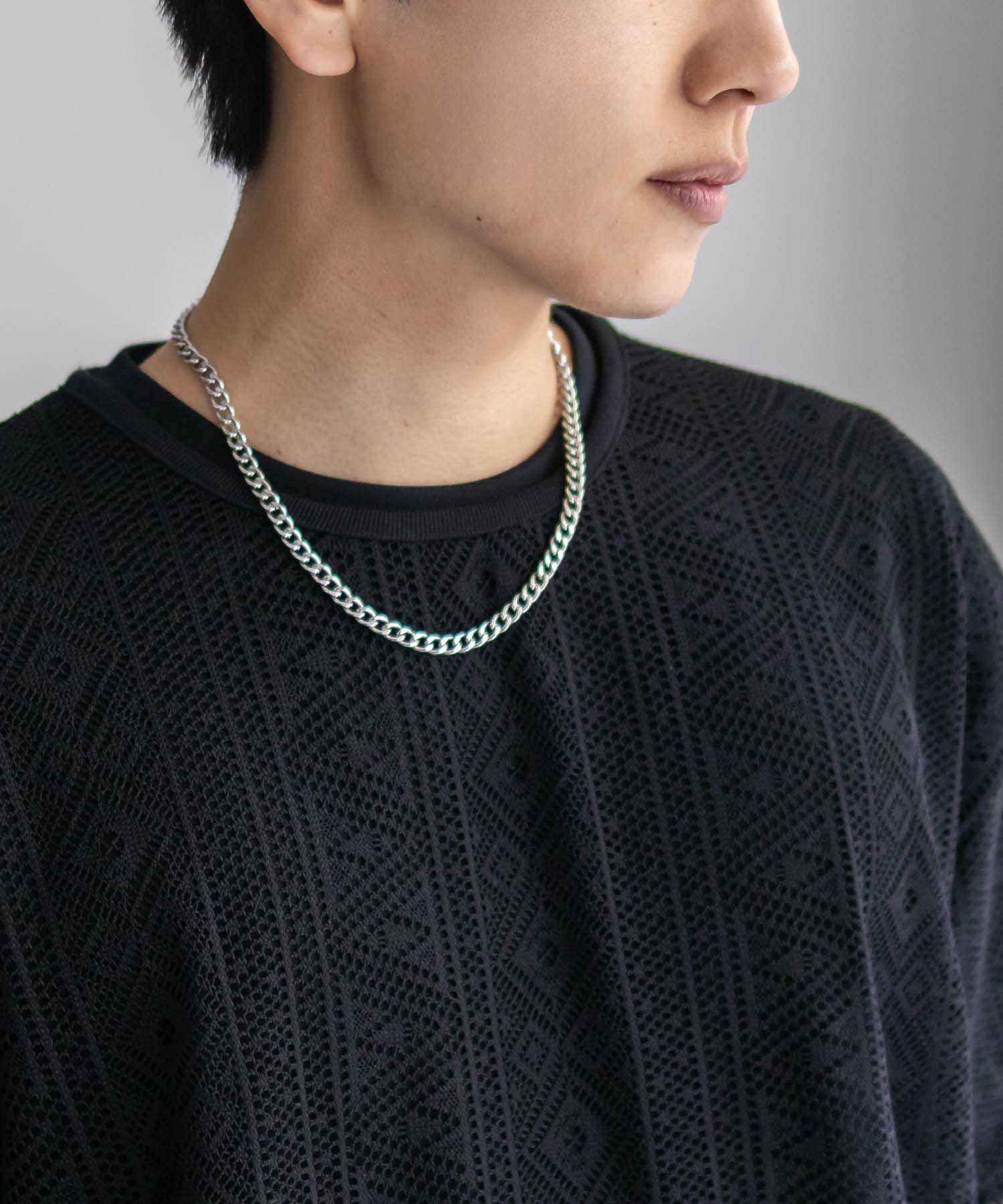 NOBLE PRODUCT  レースアンサンブルTシャツ アクセサリー付き メンズ メール便 対応商品商品画像-12