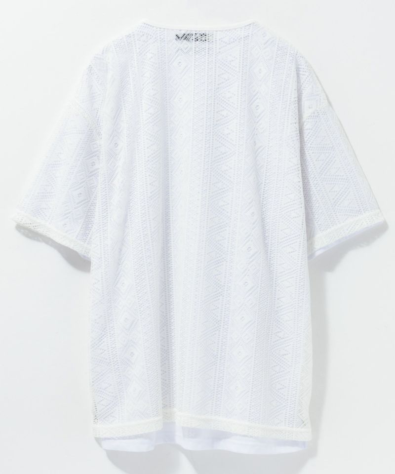 NOBLE PRODUCT  レースアンサンブルTシャツ アクセサリー付き メンズ メール便 対応商品商品画像-16