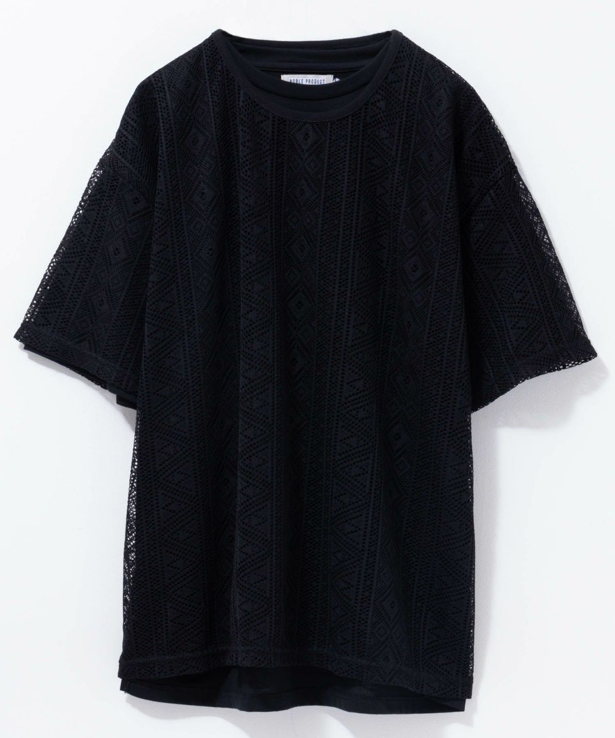 NOBLE PRODUCT レースアンサンブルTシャツ アクセサリー付き メンズ ネコポス 対応商品