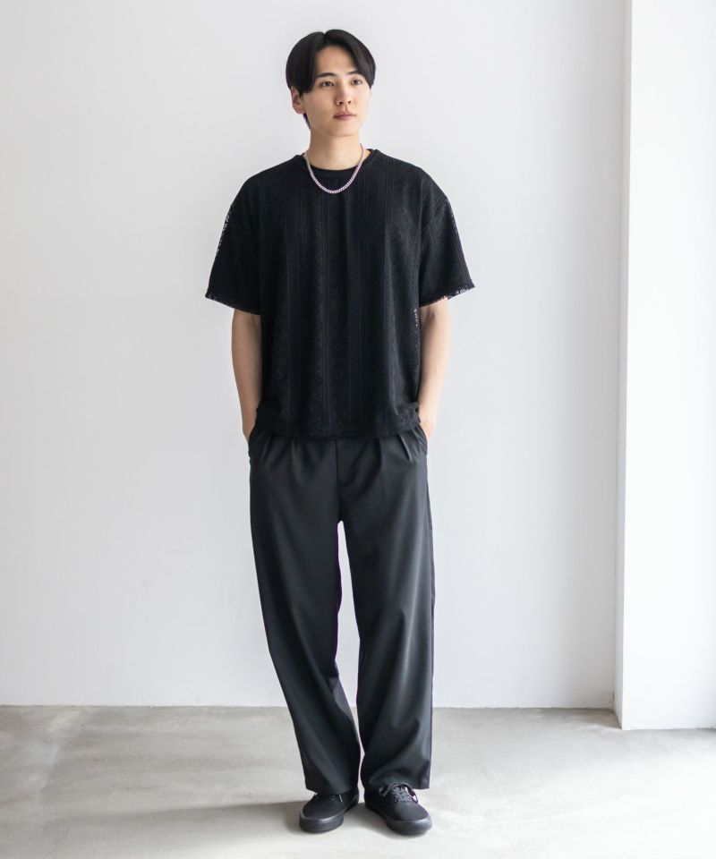 NOBLE PRODUCT  レースアンサンブルTシャツ アクセサリー付き メンズ メール便 対応商品商品画像-26