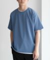 NAVY SARARI  接触冷感フェイクレイヤードTシャツ メンズ メール便 対応商品商品サムネイル-1
