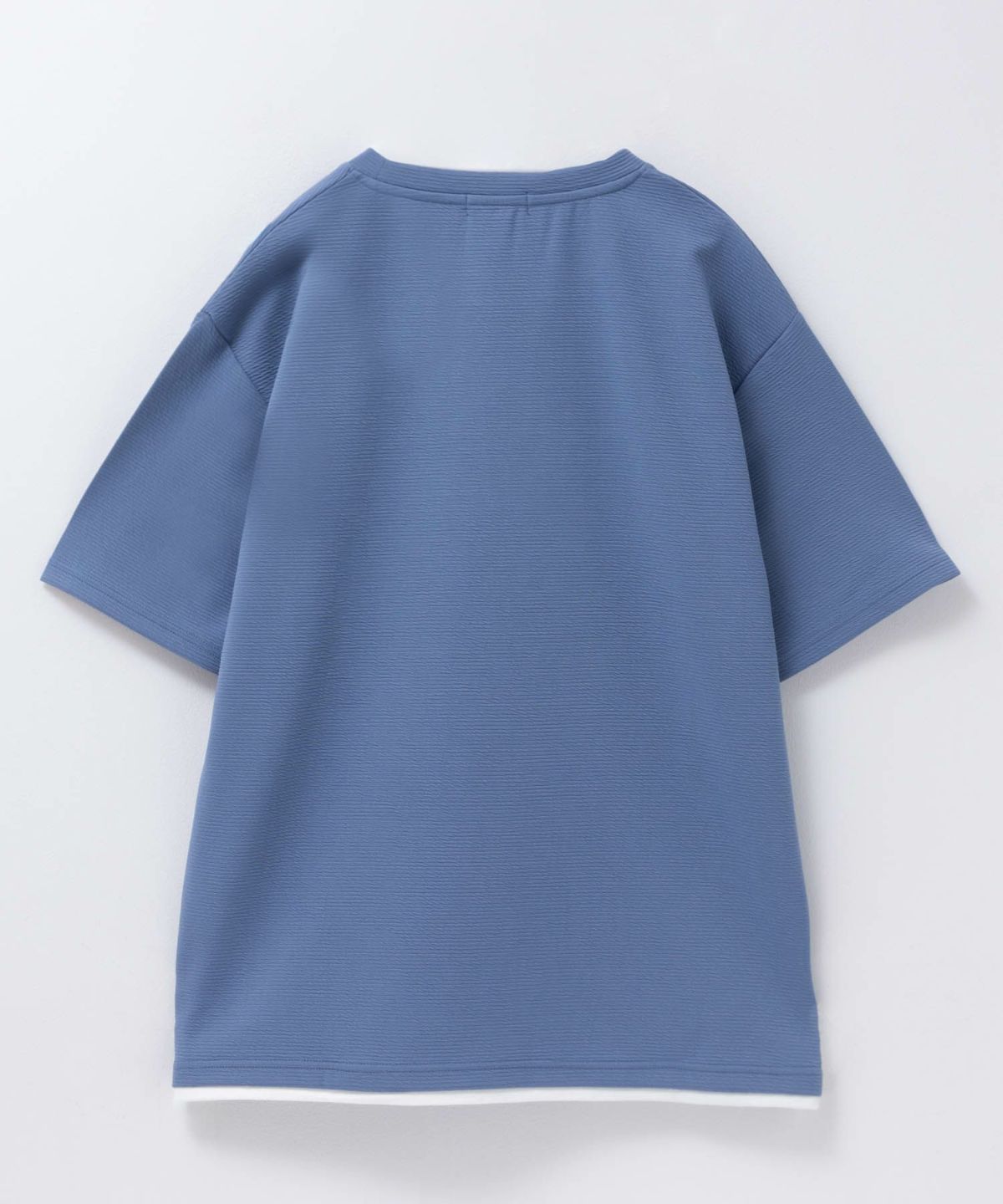 NAVY SARARI 接触冷感フェイクレイヤードTシャツ メンズ ネコポス 対応商品