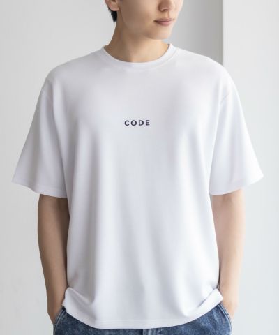 NAVY SARARI ポンチ素材 冷感プリントTシャツ メンズ ネコポス 対応商品