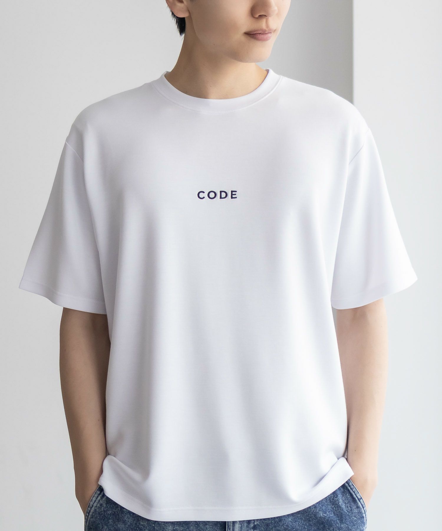 NAVY SARARI ポンチ素材 冷感プリントTシャツ メンズ ネコポス 対応商品