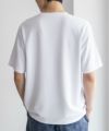NAVY SARARI  ポンチ素材 冷感プリントTシャツ メンズ メール便 対応商品商品サムネイル-2