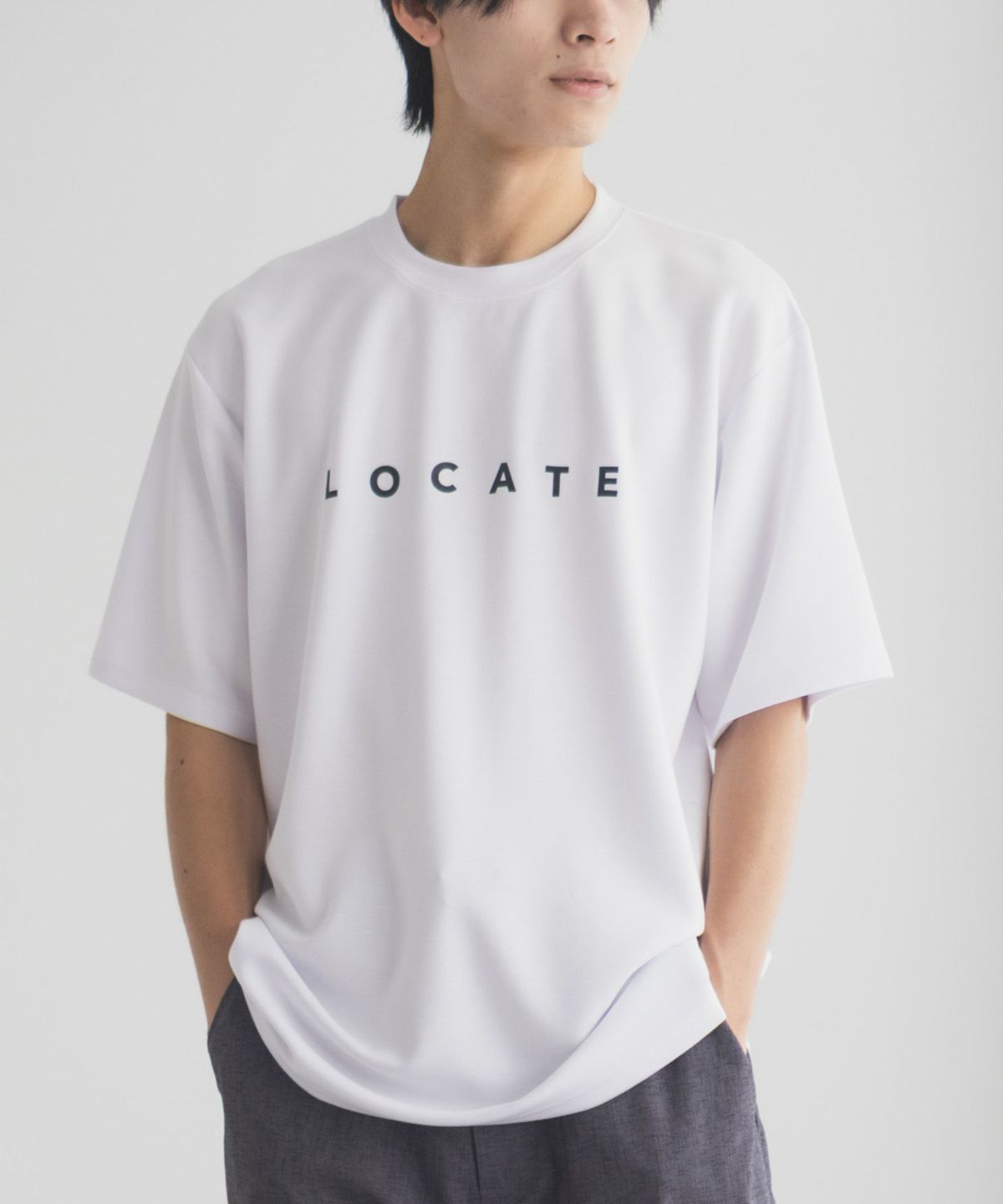 NAVY SARARI ポンチ素材 冷感プリントTシャツ メンズ ネコポス 対応商品