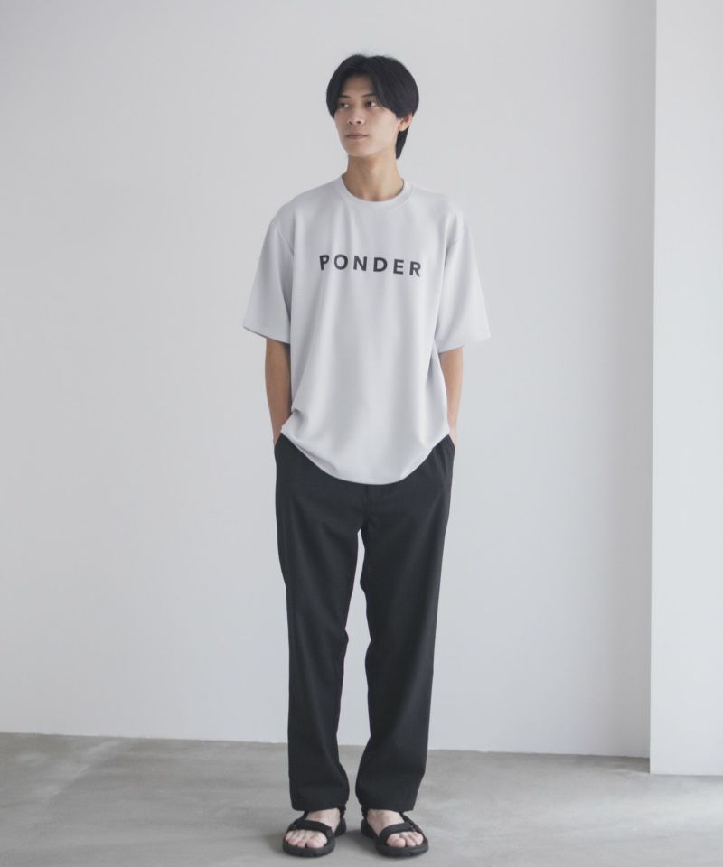 NAVY SARARI  ポンチ素材 冷感プリントTシャツ メンズ メール便 対応商品商品画像-12