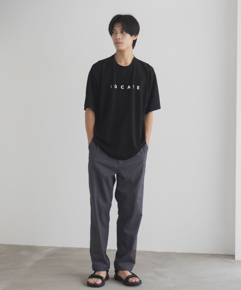 NAVY SARARI ポンチ素材 冷感プリントTシャツ メンズ メール便 対応商品商品画像-15