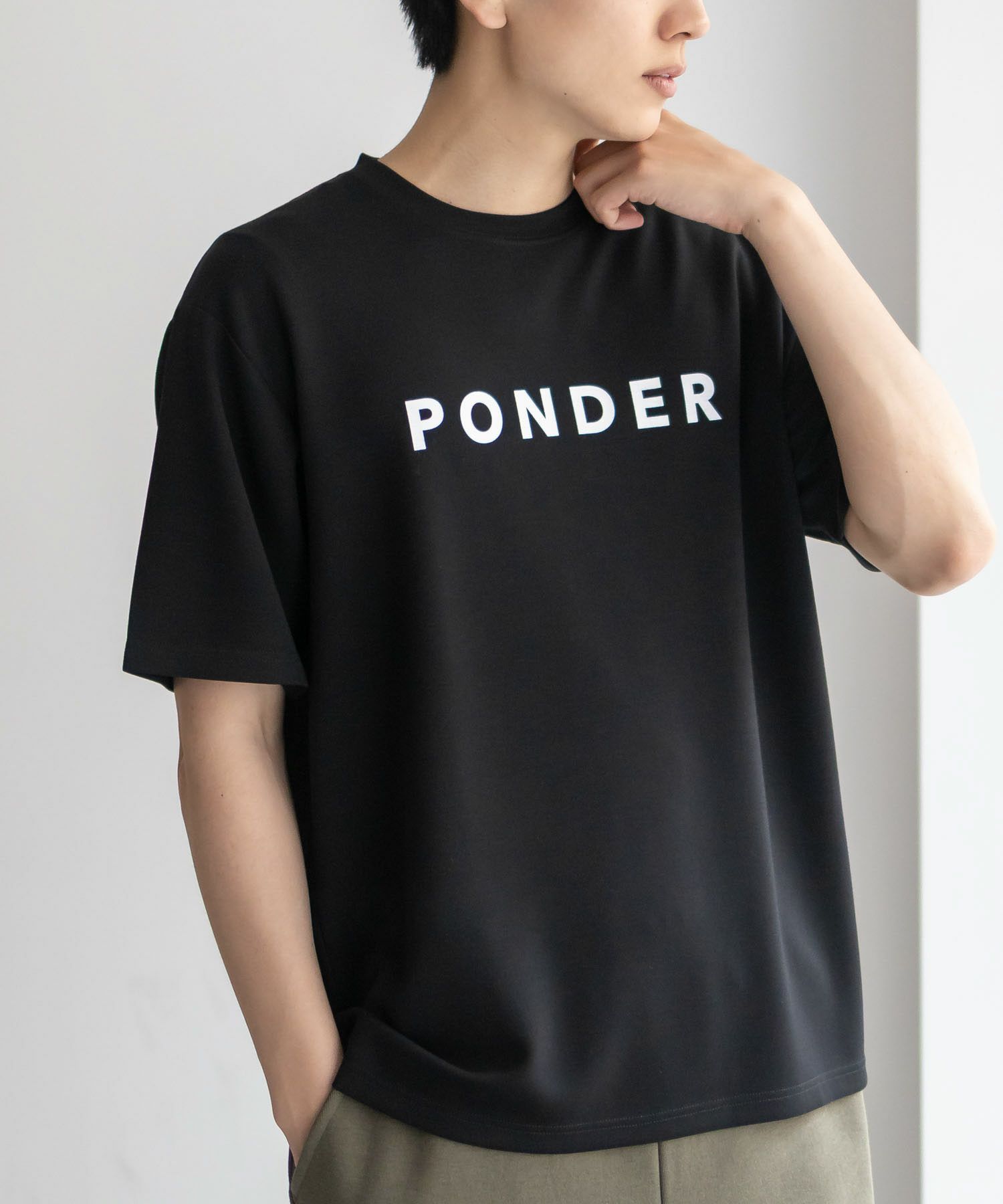 NAVY SARARI  ポンチ素材 冷感プリントTシャツ メンズ メール便 対応商品商品サムネイル-17