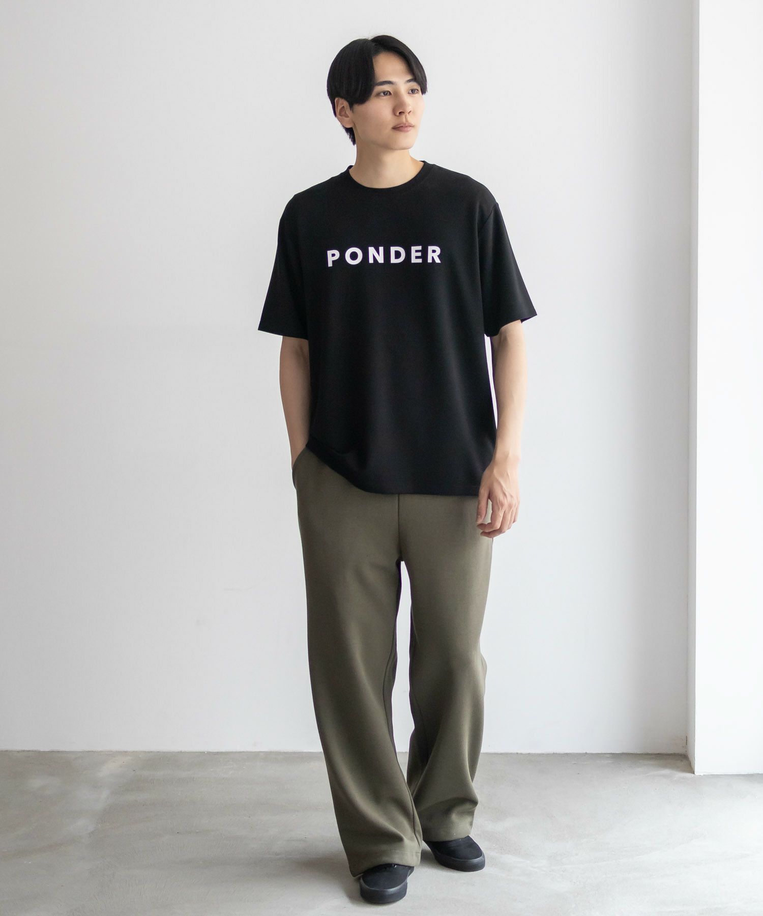 NAVY SARARI  ポンチ素材 冷感プリントTシャツ メンズ メール便 対応商品商品サムネイル-18