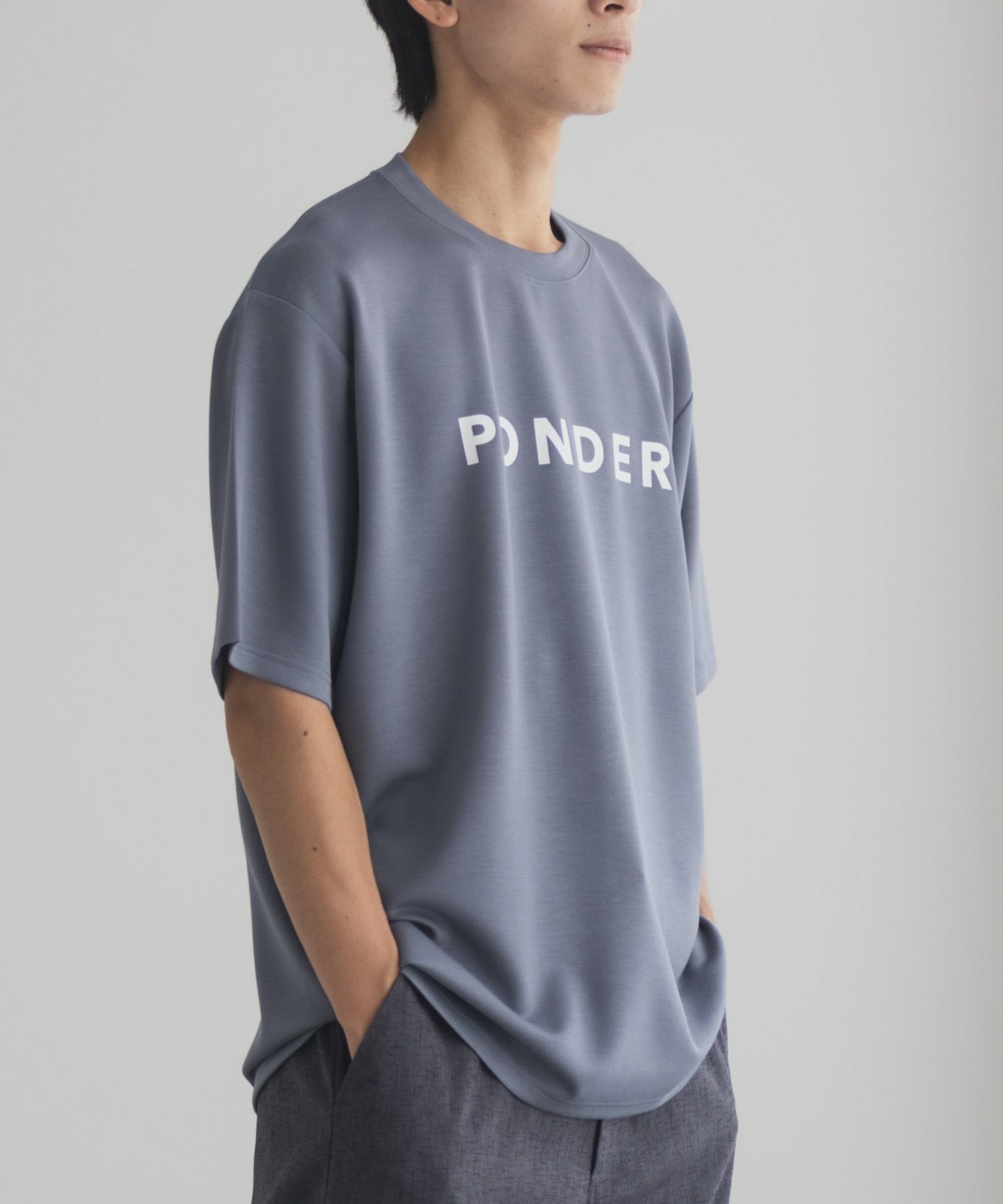 NAVY SARARI  ポンチ素材 冷感プリントTシャツ メンズ メール便 対応商品商品サムネイル-23