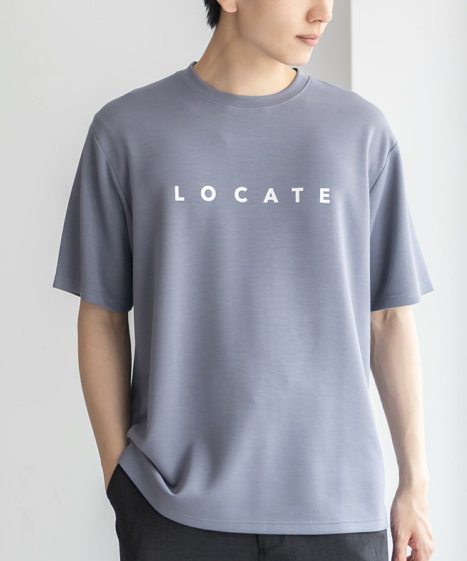 NAVY SARARI ポンチ素材 冷感プリントTシャツ メンズ ネコポス 対応商品