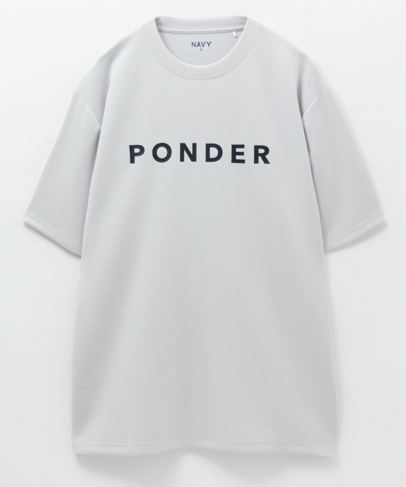 NAVY SARARI ポンチ素材 冷感プリントTシャツ メンズ メール便 対応商品商品画像-32