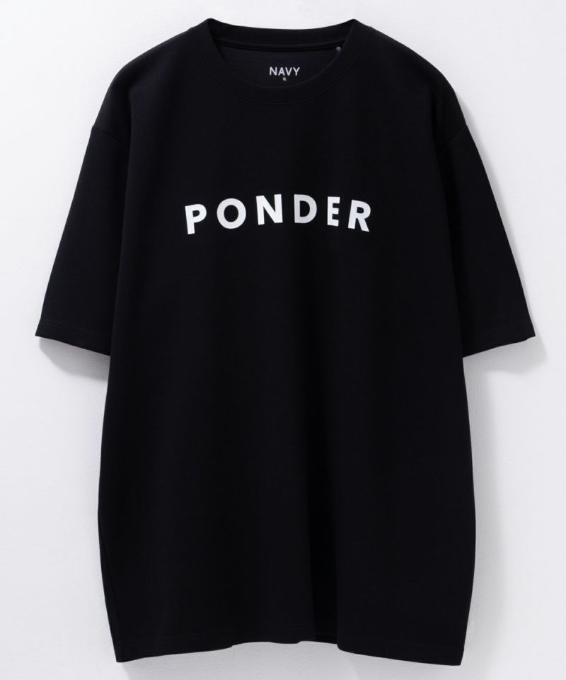 NAVY SARARI  ポンチ素材 冷感プリントTシャツ メンズ メール便 対応商品商品画像-34