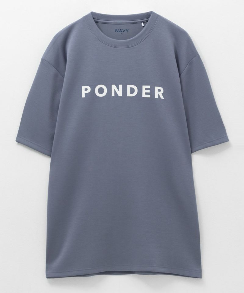 NAVY SARARI  ポンチ素材 冷感プリントTシャツ メンズ メール便 対応商品商品画像-36