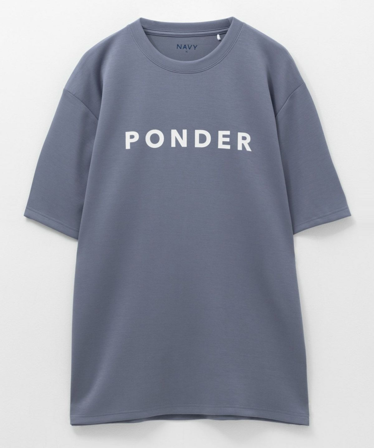 NAVY SARARI ポンチ素材 冷感プリントTシャツ メンズ ネコポス 対応商品