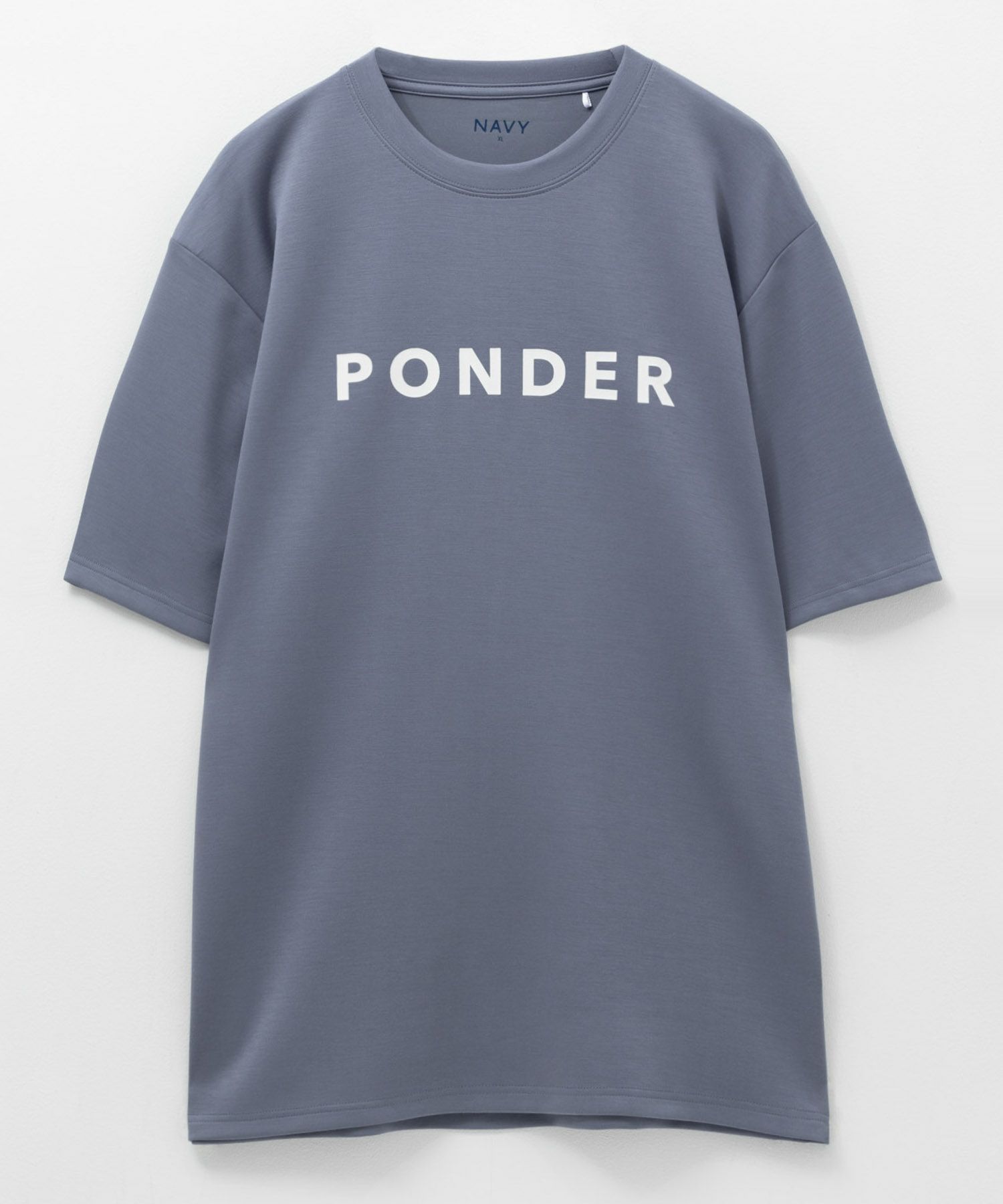 NAVY SARARI ポンチ素材 冷感プリントTシャツ メンズ ネコポス 対応商品