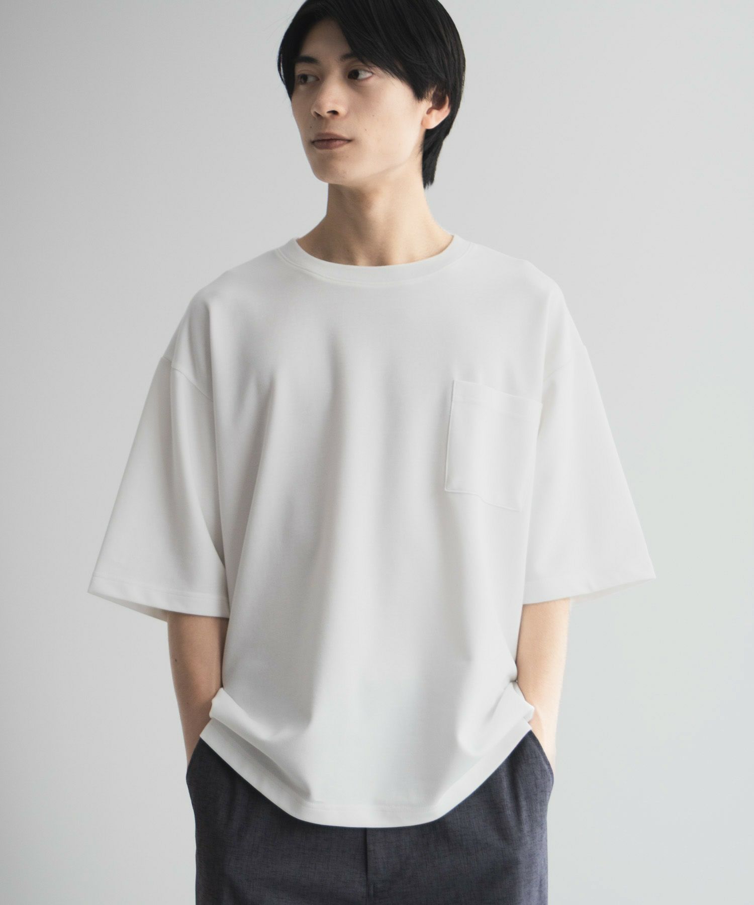 NAVY タフラクTシャツ メンズ メール便 対応商品商品画像-1