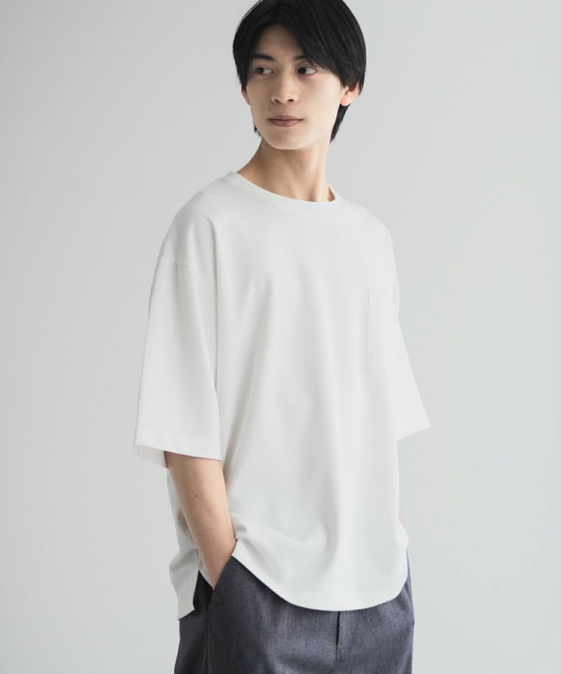 NAVY  タフラクTシャツ メンズ ネコポス 対応商品商品画像-2