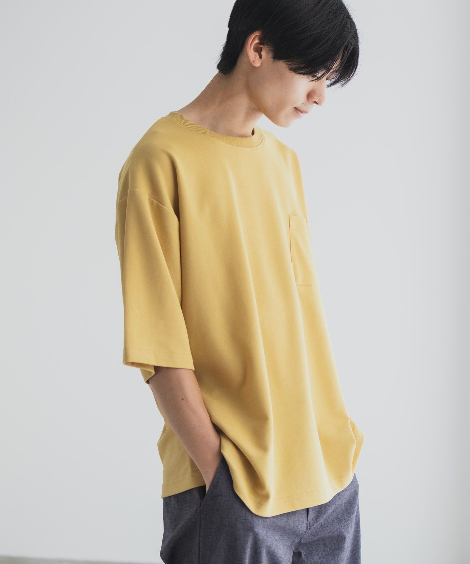 NAVY タフラクTシャツ メンズ メール便 対応商品商品画像-5