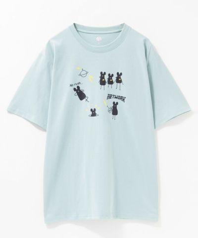 T-GRAPHICS  キャラクターデザインプリント半袖Tシャツ メンズ ネコポス 対応商品