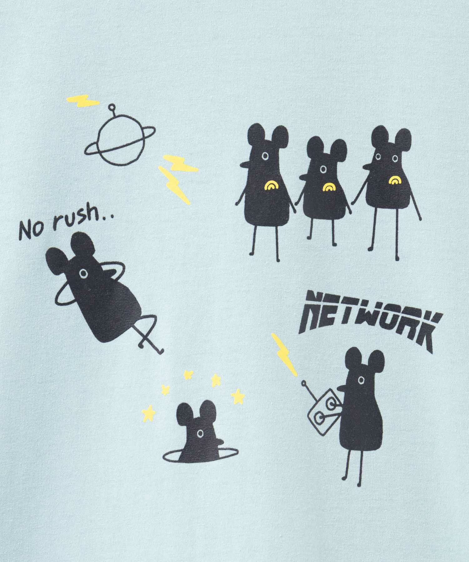 T-GRAPHICS キャラクターデザインプリント半袖Tシャツ メンズ ネコポス 対応商品