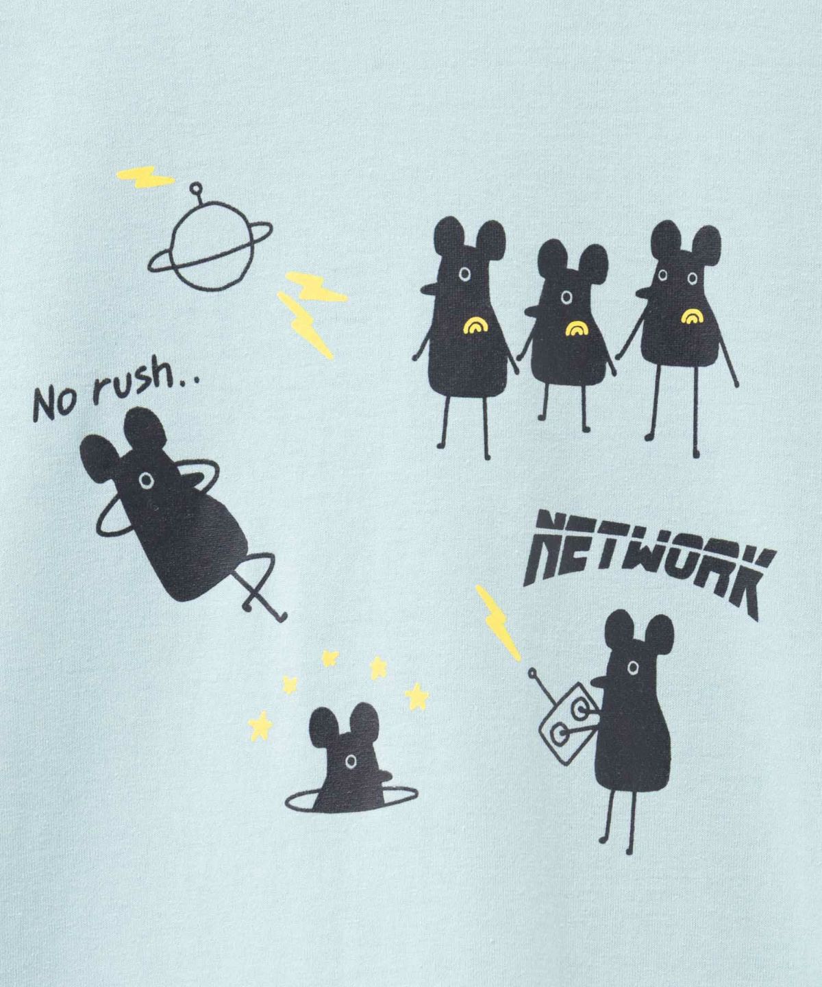 T-GRAPHICS キャラクターデザインプリント半袖Tシャツ メンズ ネコポス 対応商品