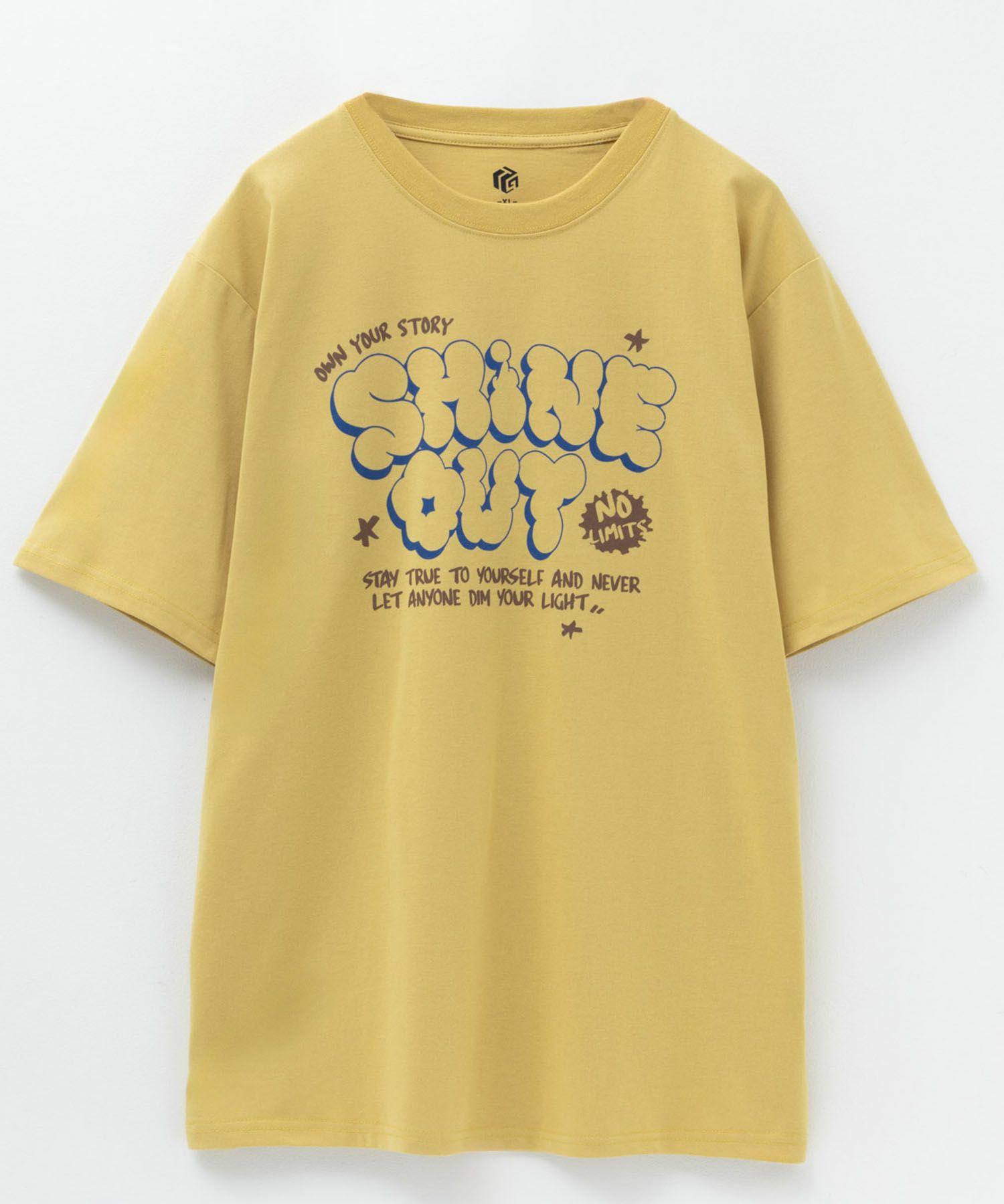 T-GRAPHICS ストリートロゴプリント半袖Tシャツ メンズ