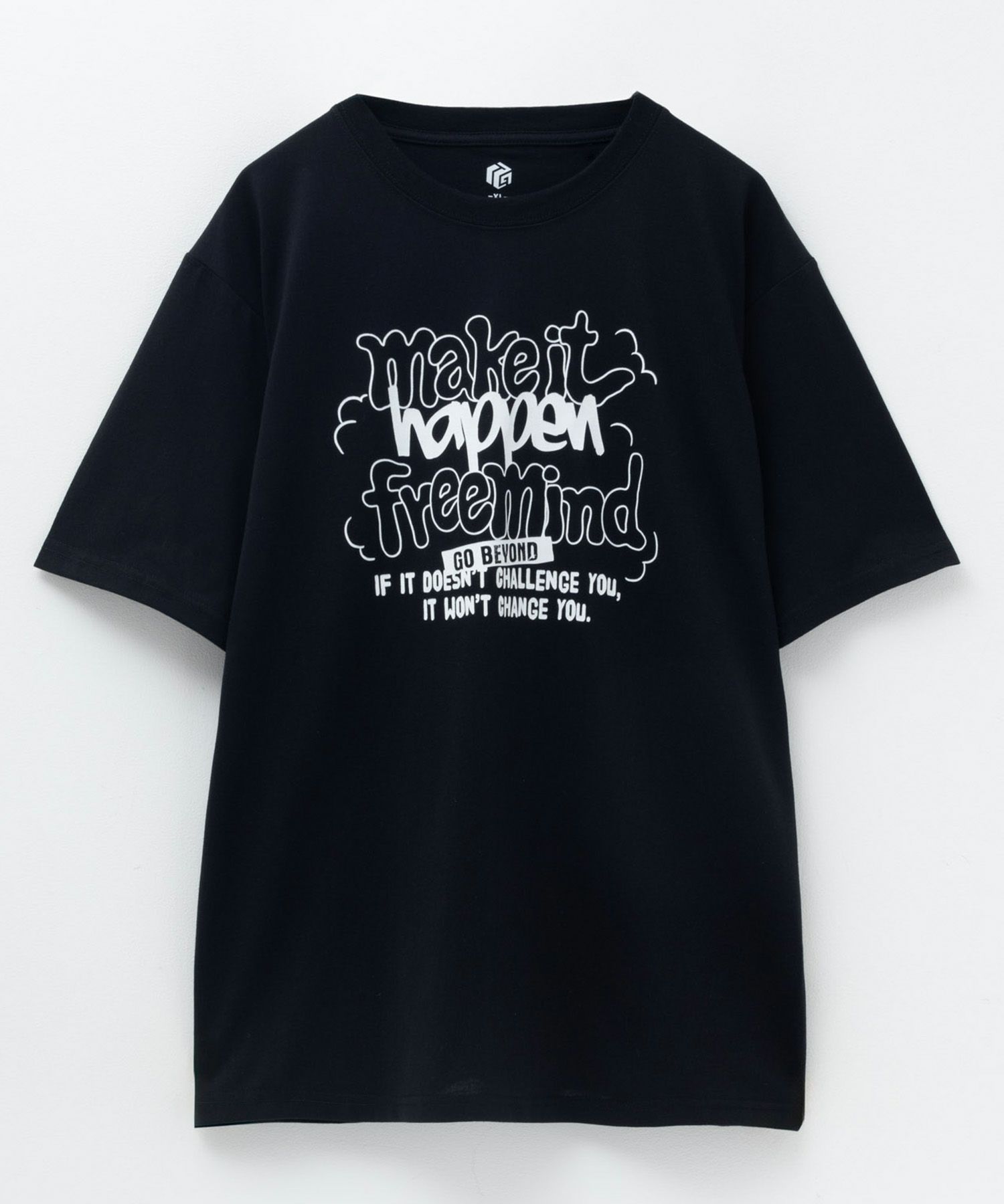 T-GRAPHICS ストリートロゴプリント半袖Tシャツ メンズ ネコポス 対応商品