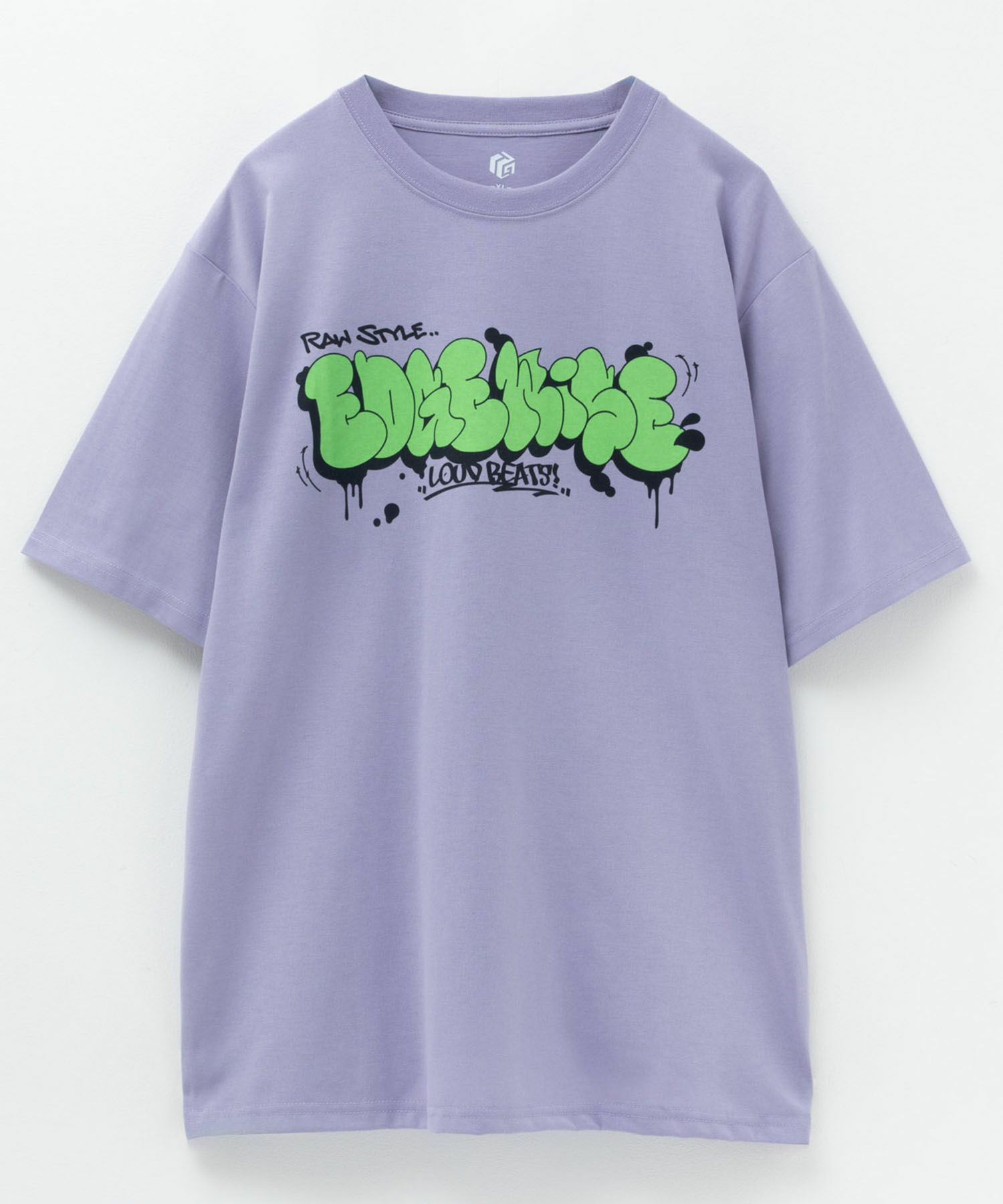 T-GRAPHICS ストリートロゴプリント半袖Tシャツ メンズ ネコポス 対応商品