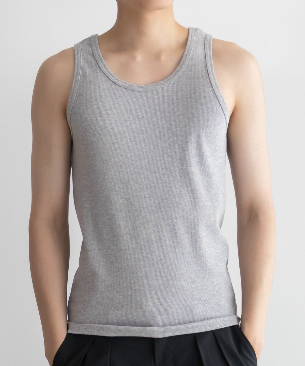 NAVY テレコタンクトップ メンズ ネコポス 対応商品