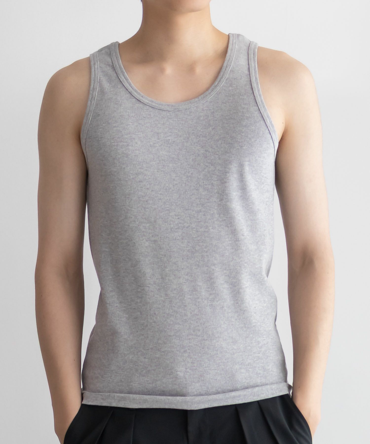 NAVY テレコタンクトップ メンズ ネコポス 対応商品