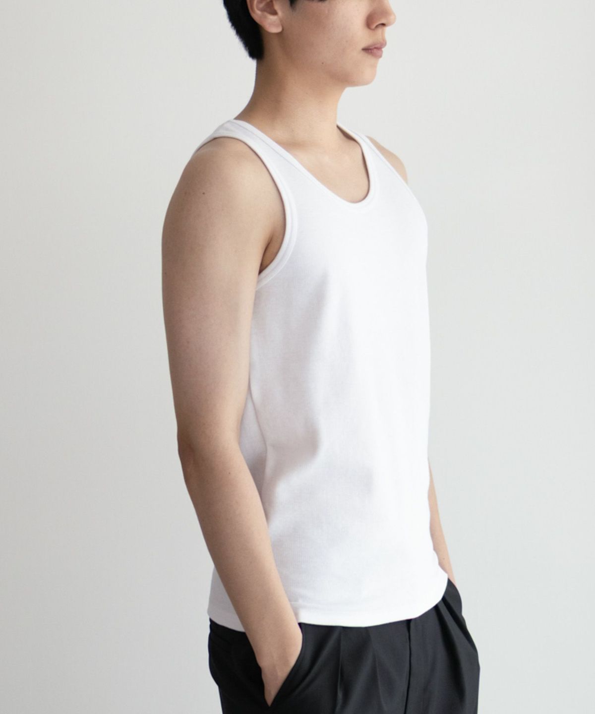 NAVY テレコタンクトップ メンズ ネコポス 対応商品