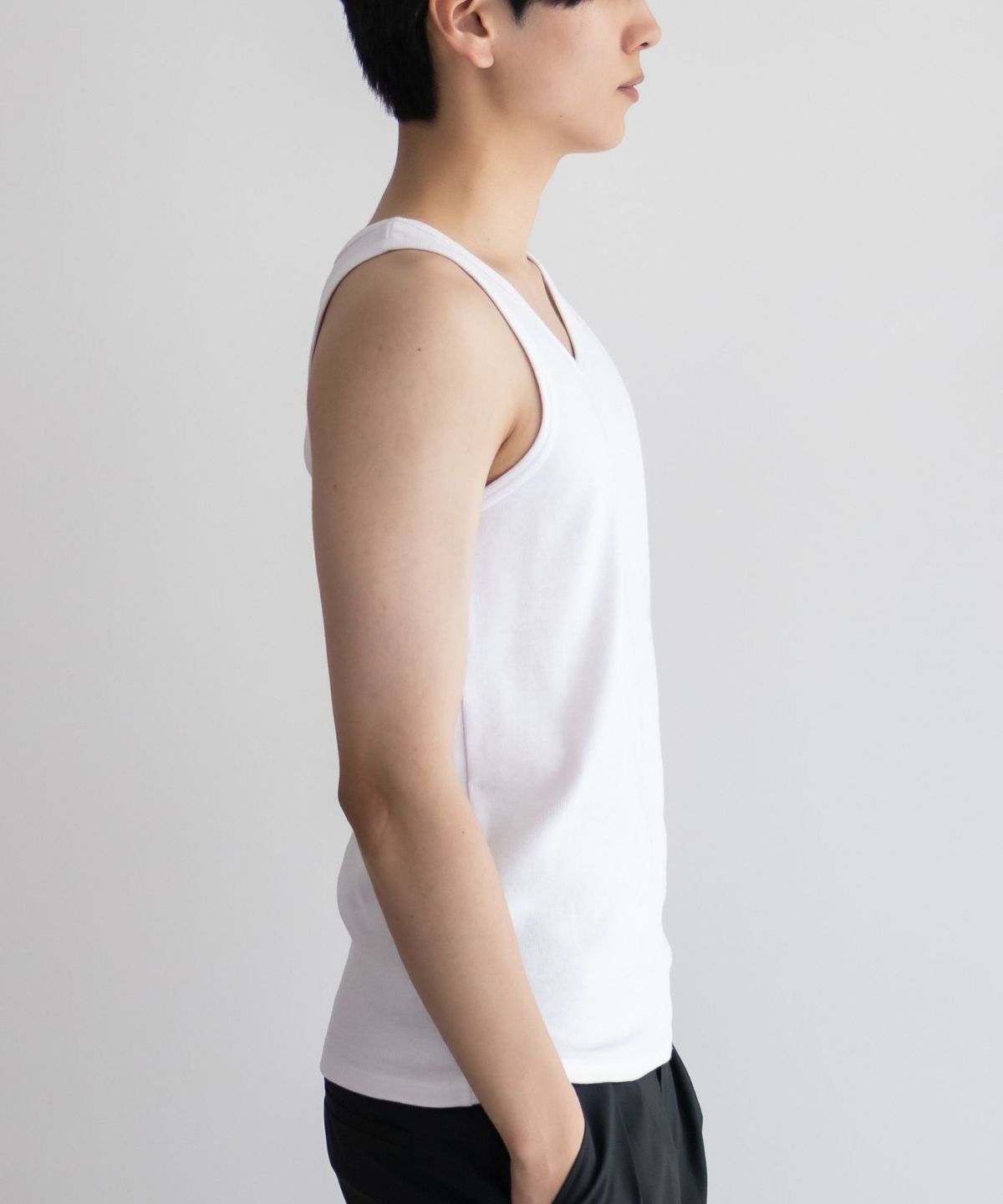 NAVY テレコタンクトップ メンズ ネコポス 対応商品