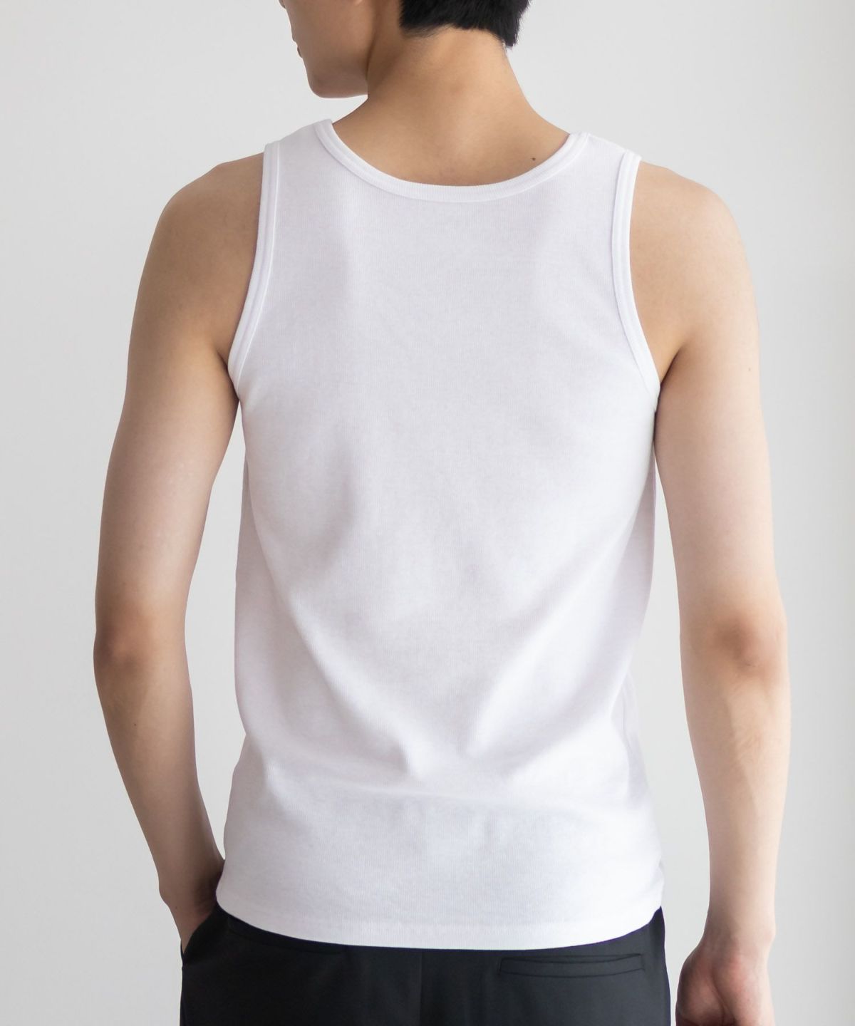 NAVY テレコタンクトップ メンズ ネコポス 対応商品